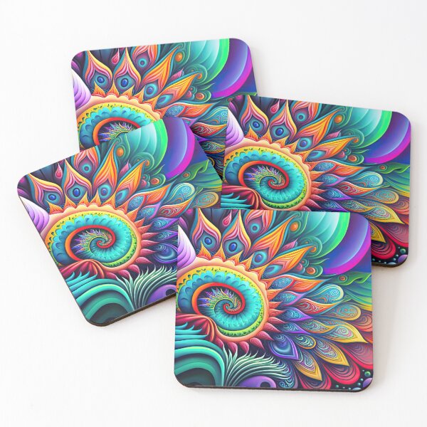 Item preview, Abstract Bold Vibrant Colorful Psychedelic Design designed and sold by KL14.