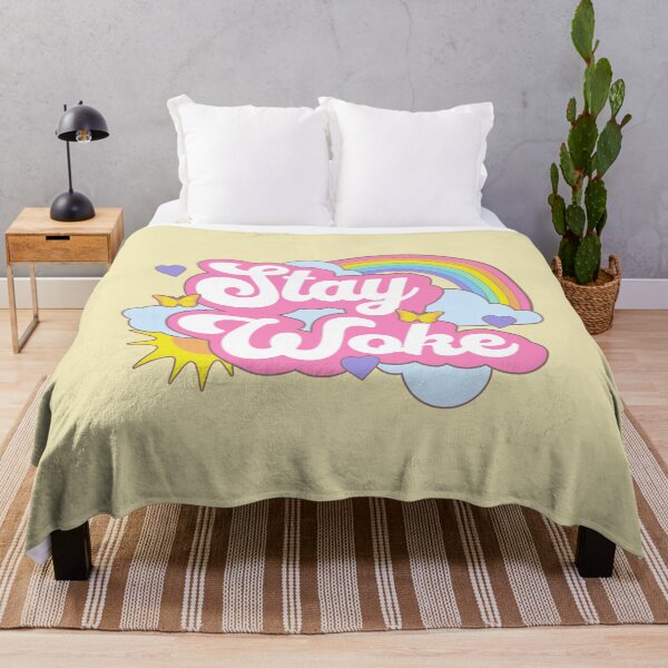Item preview, Stay Woke Cute Gay Rainbow Kawaii Anti Desantis designed and sold by PUFFYP.