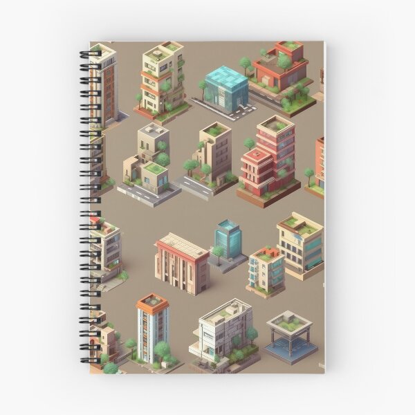 Item preview, Buildings Pattern designed and sold by SpicyGraphicArt.