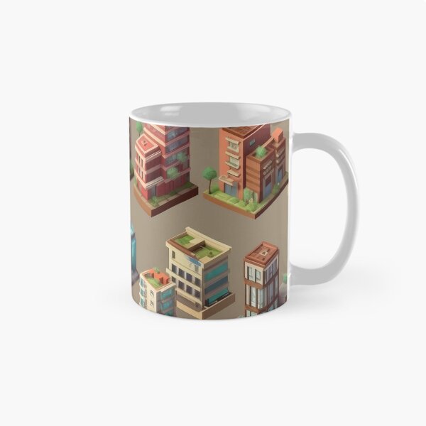 Item preview, Buildings Pattern designed and sold by SpicyGraphicArt.