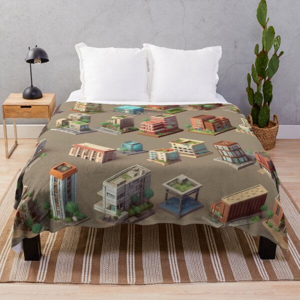Item preview, Buildings Pattern designed and sold by SpicyGraphicArt.