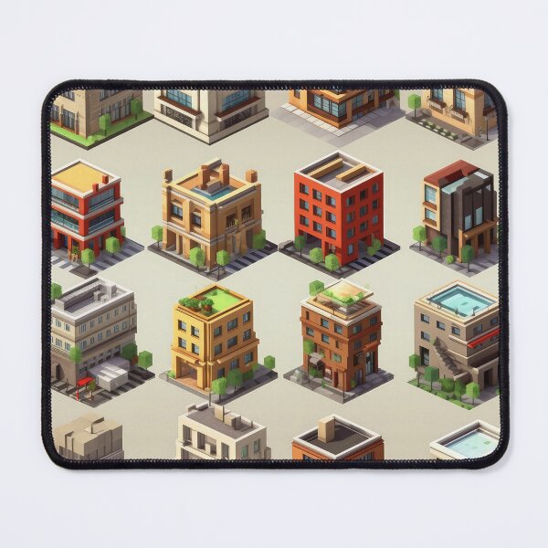 Item preview, Buildings Pattern designed and sold by SpicyGraphicArt.