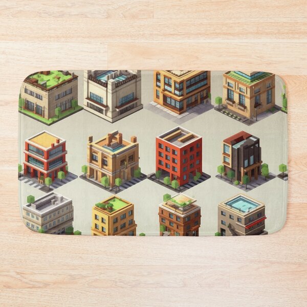 Item preview, Buildings Pattern designed and sold by SpicyGraphicArt.
