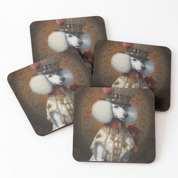 Item preview, Steampunk White Big Royal Poodle Dog. AI generated Illustration. designed and sold by svetlanna.