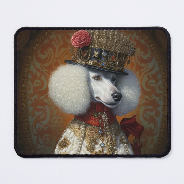 Item preview, Steampunk White Big Royal Poodle Dog. AI generated Illustration. designed and sold by svetlanna.