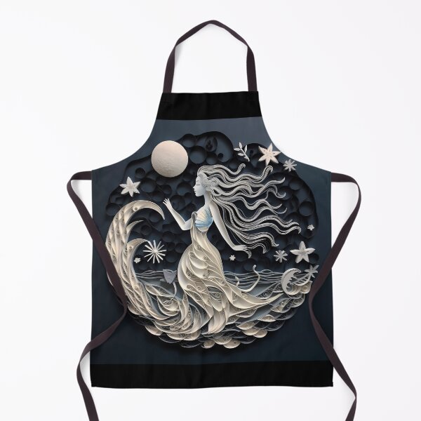 Item preview, Stylish black and white colored ocean mermaid designed and sold by AdiRemba.