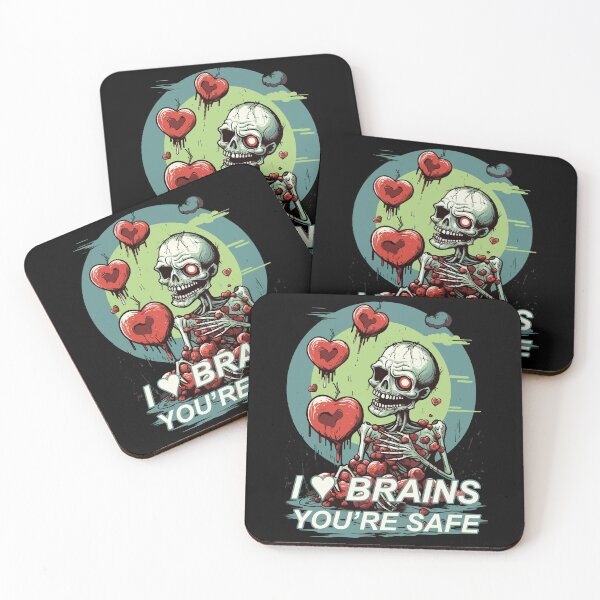 Item preview, "I Heart Brains" Zombie Tee designed and sold by ReapHavok.