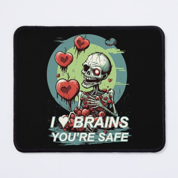 Item preview, "I Heart Brains" Zombie Tee designed and sold by ReapHavok.