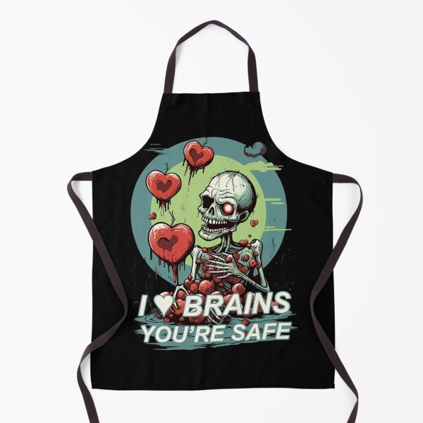 Item preview, "I Heart Brains" Zombie Tee designed and sold by ReapHavok.