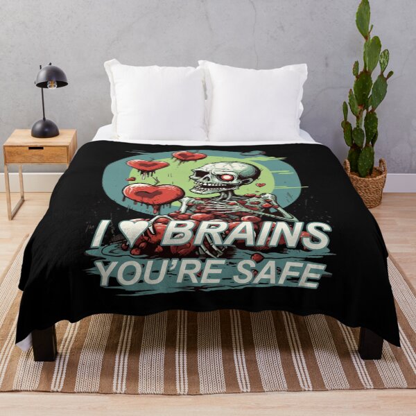 Item preview, "I Heart Brains" Zombie Tee designed and sold by ReapHavok.