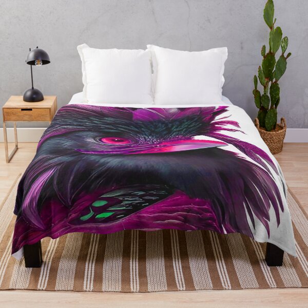 Artikelvorschau, Bird with Ruffled Head of Feathers Morning Hair Brilliant Pink entworfen und verkauft von deniselynnimage.