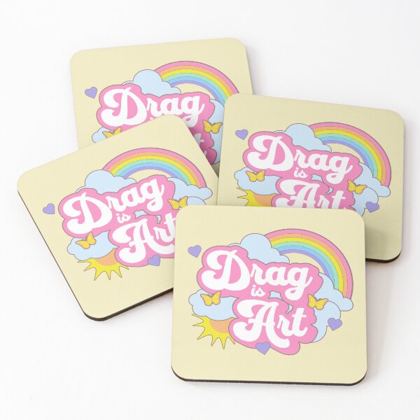 Item preview, Drag is Art Support Drag Queens Cute Gay Rainbow Kawaii designed and sold by PUFFYP.