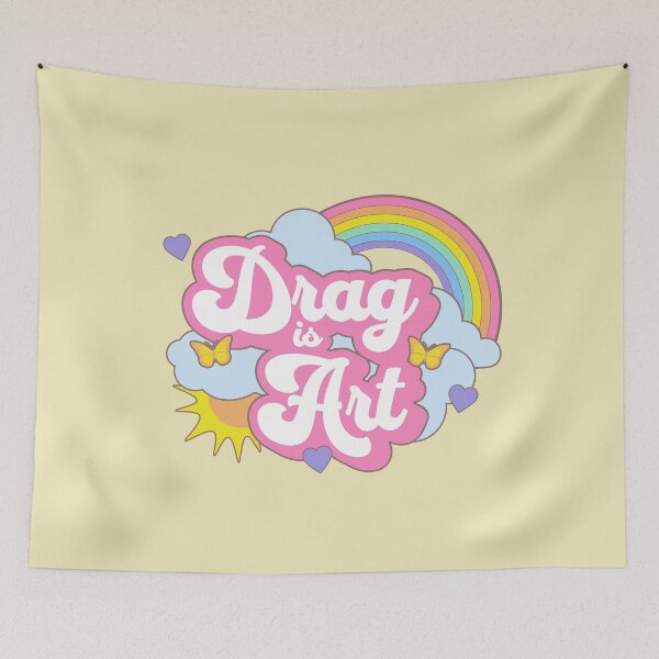 Item preview, Drag is Art Support Drag Queens Cute Gay Rainbow Kawaii designed and sold by PUFFYP.