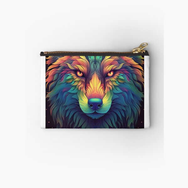 Item preview, psychedelic wolf designed and sold by R&B Art and design.