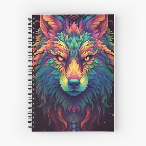 Item preview, psychedelic wolf designed and sold by R&B Art and design.