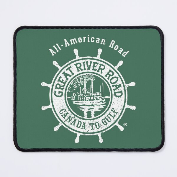 Item preview, Paddle Wheel - Distressed Logo - White designed and sold by Great River Road Store.
