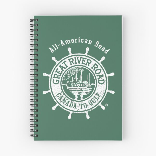 Item preview, Paddle Wheel - Distressed Logo - White designed and sold by Great River Road Store.