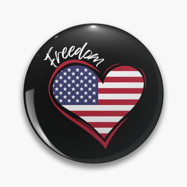 Item preview, American Flag Heart : Freedom designed and sold by MTJ-Mushrooms.