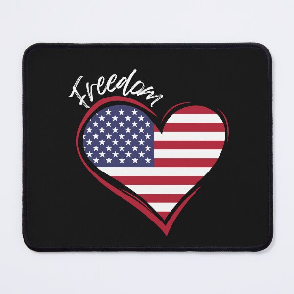 Item preview, American Flag Heart : Freedom designed and sold by MTJ-Mushrooms.