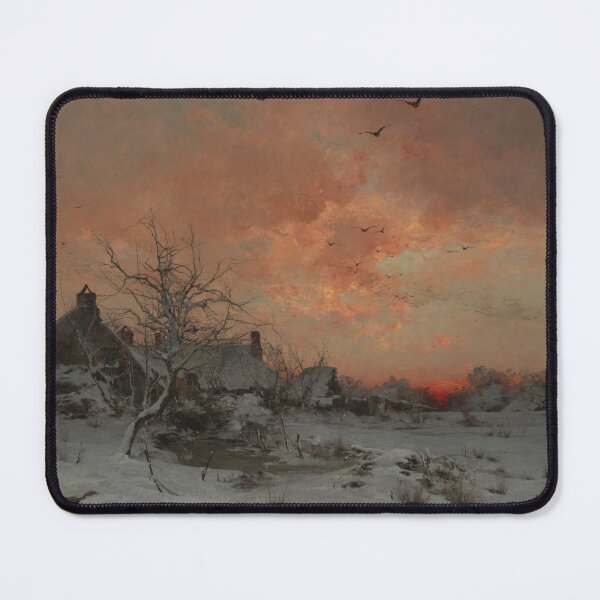 Item preview, January; Cernay, near Rambouillet | Leon-Germain Pelouse | 1880 Landscape Art designed and sold by CJET.