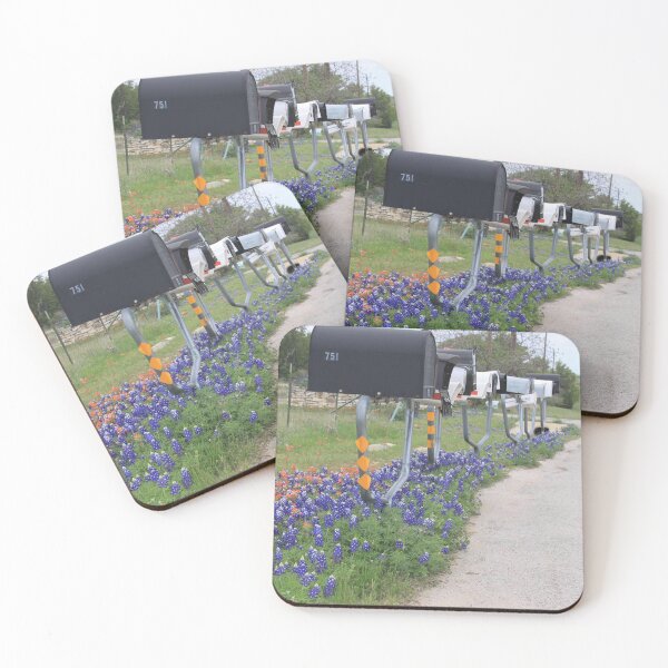Item preview, Bluebonnets, Indian Paintbrush and Mailboxes designed and sold by Robert Armendariz.