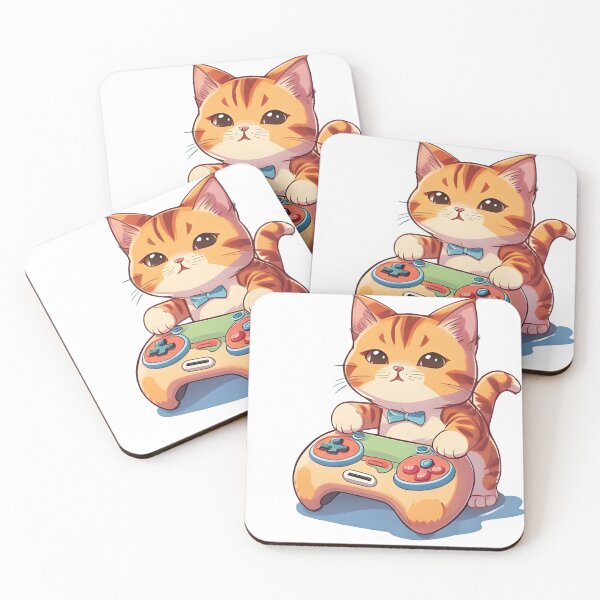 Item preview, Gamer Cat Playing With Video Game Controller designed and sold by BabiesNanimals.