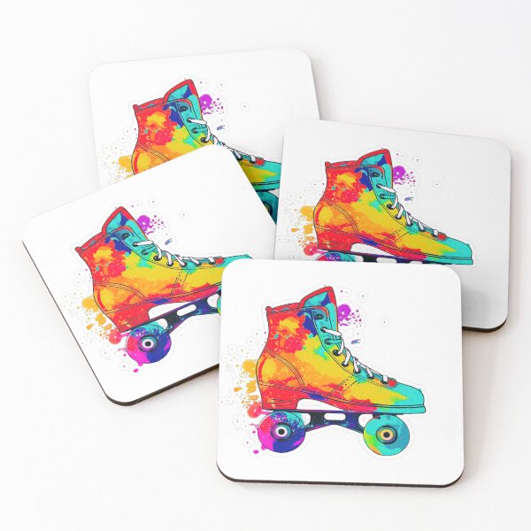 Item preview, Colorful Roller Skate Rainbow Colors Roller Derby Skating Design designed and sold by KL14.