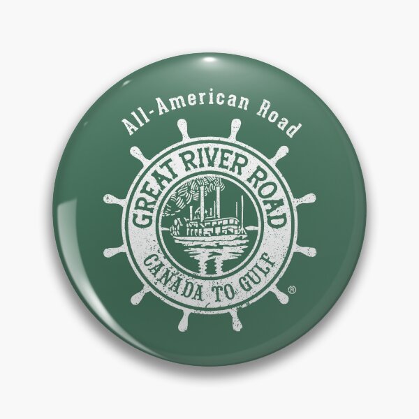 Item preview, Paddle Wheel - Distressed Logo - White designed and sold by Great River Road Store.