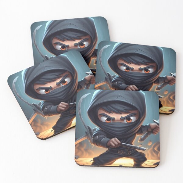 Item preview, Cool Cartoon Ninja: Dynamic and Stylish Character Design designed and sold by RIAiCreations.