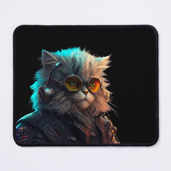 Item preview, Cyberpunk Cat designed and sold by Nowshin Tasnim.