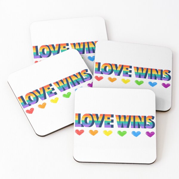 Item preview, LOVE WINS designed and sold by CustomHive.