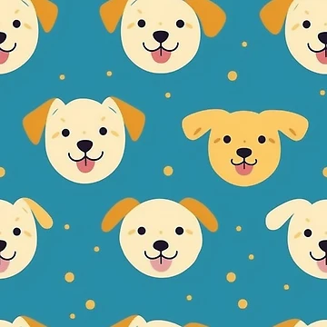 Artwork thumbnail, Simplistic Dogs Pattern by RoverB