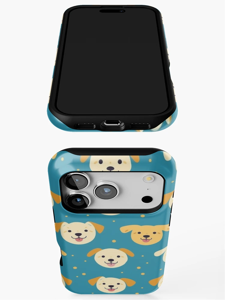 Thumbnail 3 of 4, iPhone Case, Simplistic Dogs Pattern designed and sold by RoverB.