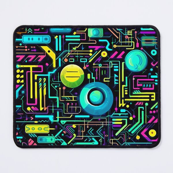 Item preview, Vibrant Neon circuit board design designed and sold by SweetWhiskers.