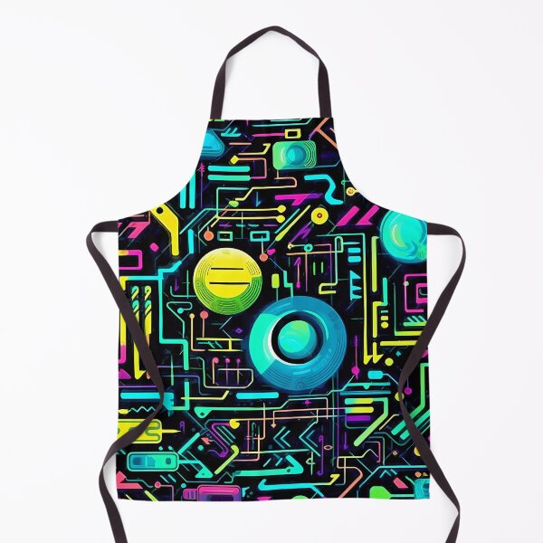 Item preview, Vibrant Neon circuit board design designed and sold by SweetWhiskers.