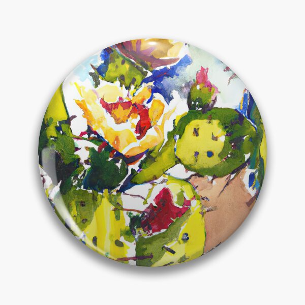 Item preview, Blooming cactus flowers in Arizona - watercolor designed and sold by Travelways.