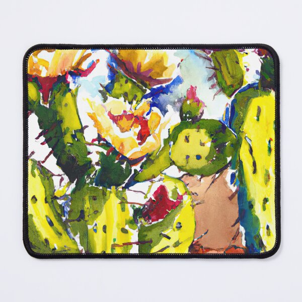 Item preview, Blooming cactus flowers in Arizona - watercolor designed and sold by Travelways.