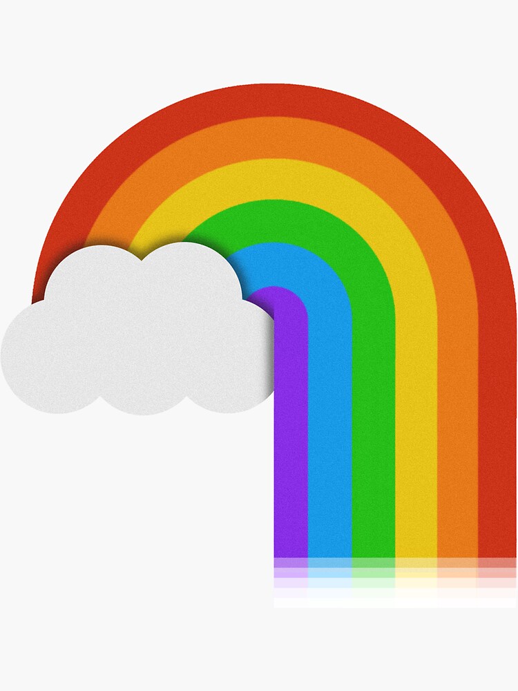 Kidcore Aesthetic Cat Rainbow Cloud T-Shirt