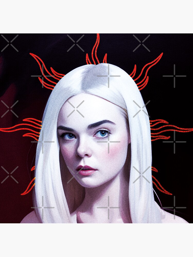 Elle Fanning Sticker For Sale By Neonkerely Redbubble 5208