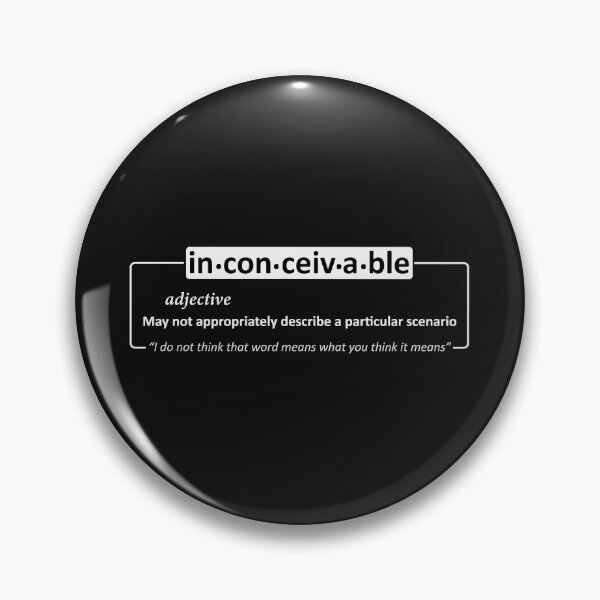 Item preview, Inconceivable (white text) designed and sold by nurdluv.