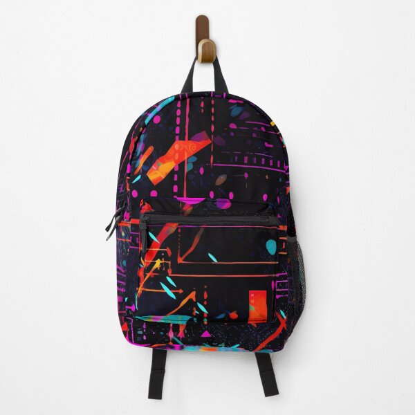Item preview, Techno Splatter Vibrant Neon circuit board design designed and sold by SweetWhiskers.