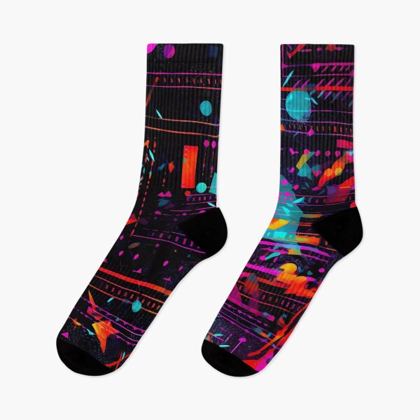 Item preview, Techno Splatter Vibrant Neon circuit board design designed and sold by SweetWhiskers.
