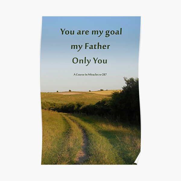 Spiritual goal poster and card Poster