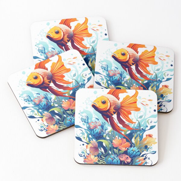 Aperçu de l'œuvre Tropical fish in flowers créée et vendue par Clawsorrow.