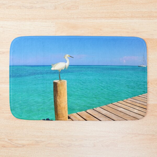 Item preview, Snowy Egret at the Ocean Pier designed and sold by FineArtography.
