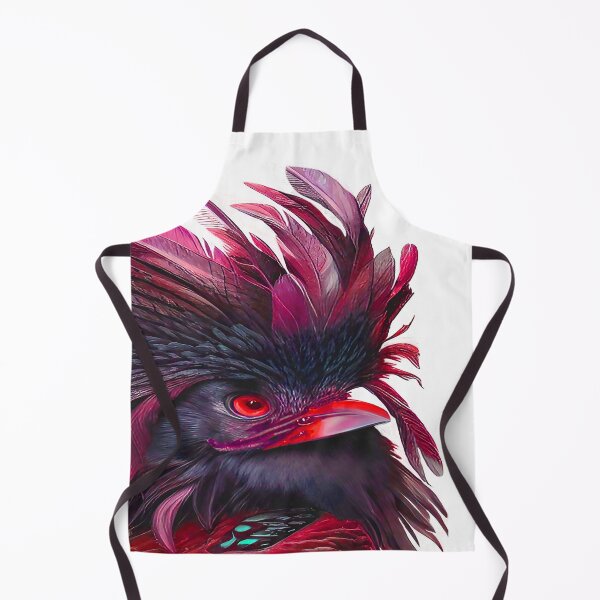 Item preview, Bird with Ruffled Head of Feathers Morning Hair Brilliant Red designed and sold by deniselynnimage.