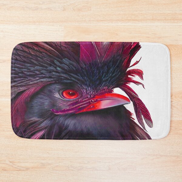 Item preview, Bird with Ruffled Head of Feathers Morning Hair Brilliant Red designed and sold by deniselynnimage.