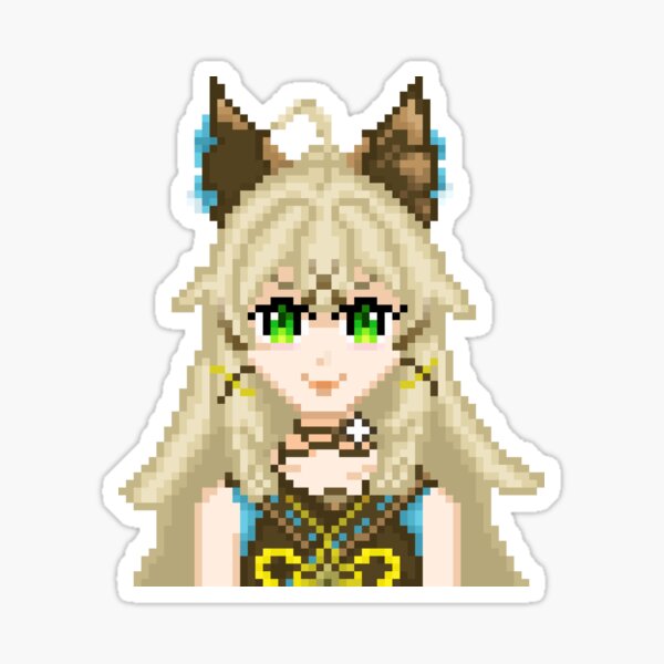 Kirara Pixel Art Bust Sticker