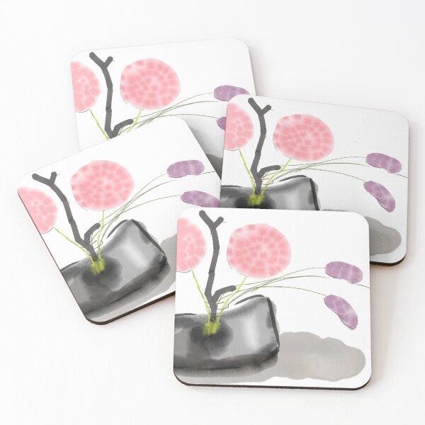Item preview, pink ikebana designed and sold by StudioMasha.