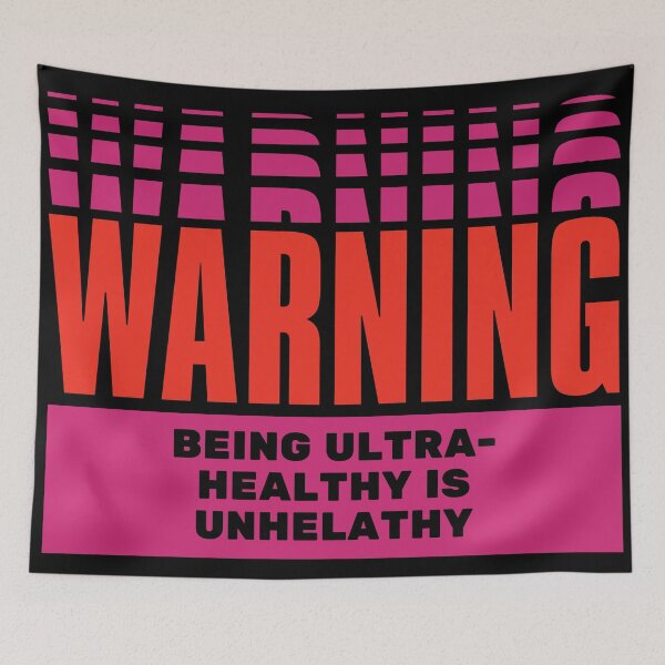 Item preview, Embrace Balance: Our 'Being Ultra Healthy Is Unhealthy' Design Celebrates the Power of Moderation designed and sold by magicalshops.